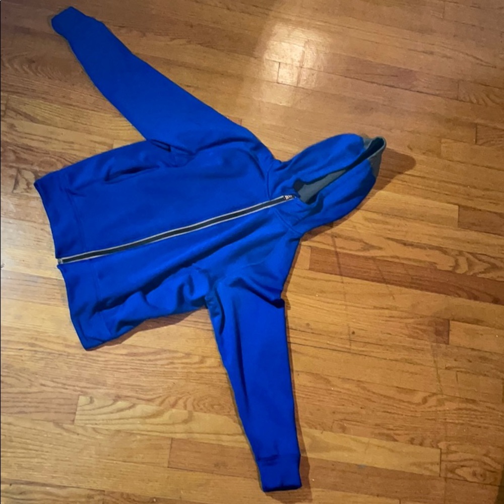 Polo Ralph Lauren blue zip up jacket with hoodie